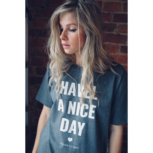 Hobby Konkurencni Nase Spolecnost Tricko Havel A Nice Day Razitko Vyrazny Panter