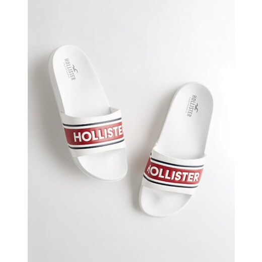 Dámské pantofle Hollister - logo slide - GLAMI.cz