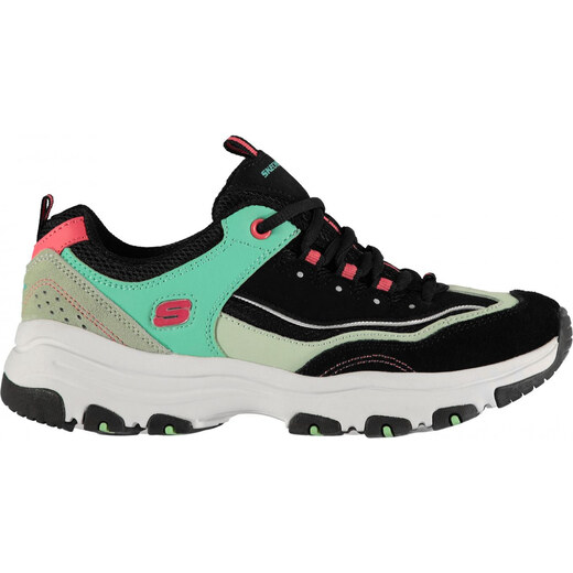 skechers icon dlite ladies trainers black