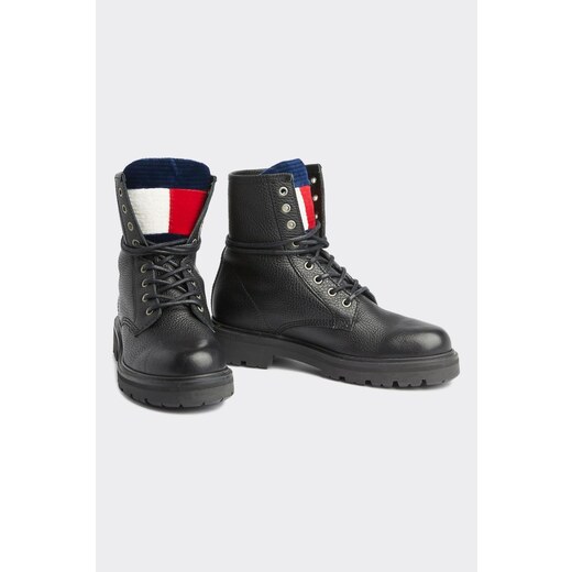 Tommy Hilfiger Tommy Jeans Lace-up Boots - černé - GLAMI.cz