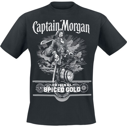 Captain Morgan - Original Spiced Rum - Tričko - černá - GLAMI.cz