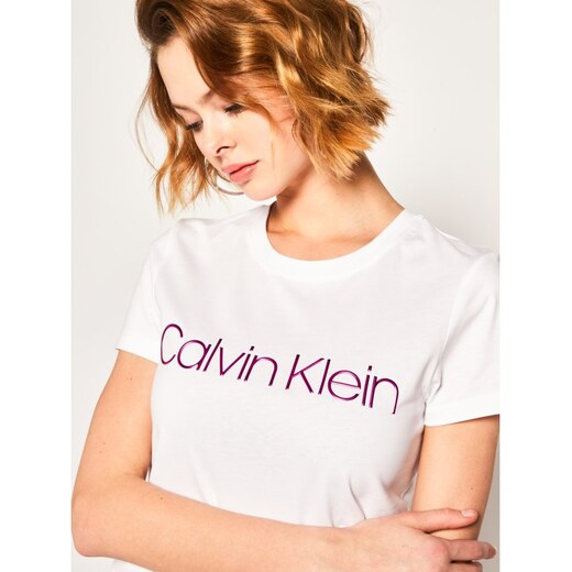 Calvin Klein Slim Fit Metallic Logo Tee 