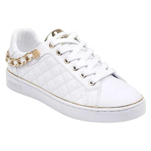 GUESS tenisky Brisco quilted low-top sneakers bílé, 12314-38 - GLAMI.cz