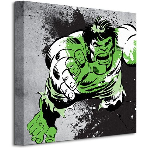 Art Group Obraz na plátně Marvel Hulk (Splatter) - GLAMI.cz