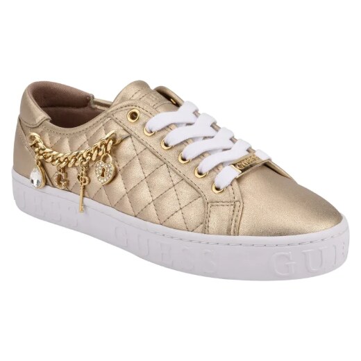GUESS tenisky Graslin Quilted Charm Sneakers zlaté, 12814-38.5 - GLAMI.cz