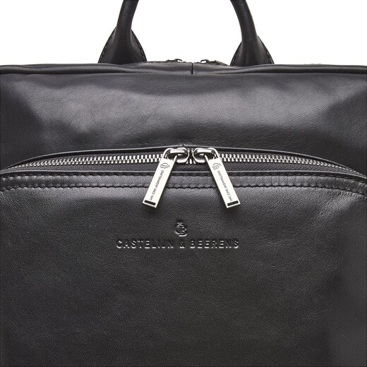 Castelijn & Beerens Elegantní kožený batoh na notebook 609576 černý -  GLAMI.cz