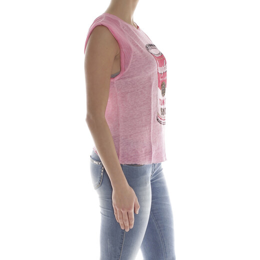 Pepe Jeans růžové tričko Sundy z kolekce Andy Warhol - GLAMI.cz