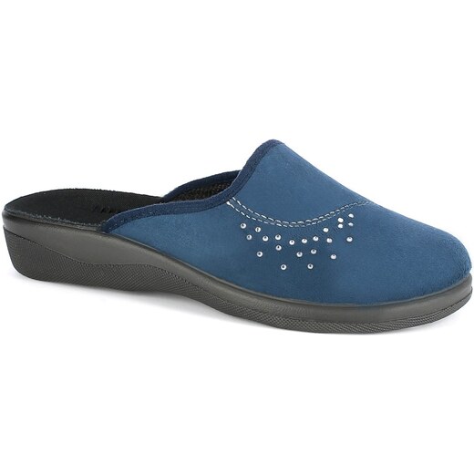 Pantofle papuče bačkory Inblu CA107 modré s kamínky - GLAMI.cz