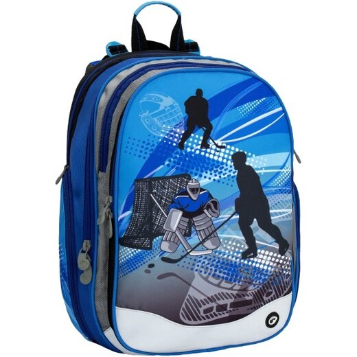 Školní batoh pro kluky hokej bagmaster element 6 b blue - GLAMI.cz
