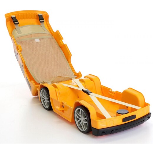 Dětský kufr AUTO na dálkové ovládání 2,4GHz (oranžová), PD Toys 3703, 52 x  28 x 22cm - GLAMI.cz