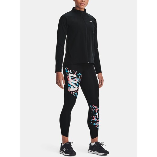 Under Armour Legíny UA Fly Fast Floral 7/8 Tight-BLK - Dámské