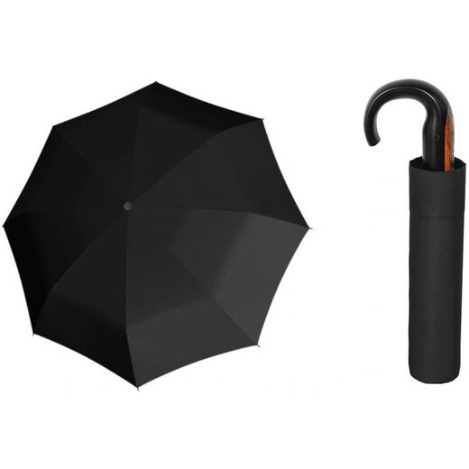Univerzální černý deštník Doppler Fiber Mini - GLAMI.cz