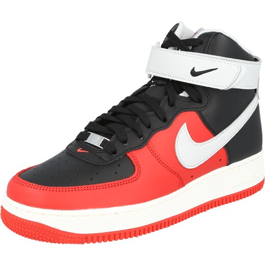 Nike Sportswear Kotníkové tenisky 'Air Force 1' černá / bílá / červená -  GLAMI.cz