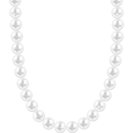 Biju Perlový náhrdelník s umělými perlami - bílé barvy 6000657-11 - GLAMI.cz