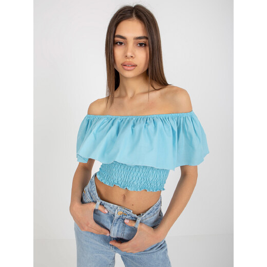 Top Calvin Klein Jeans Label Washed Rib Crop Top
