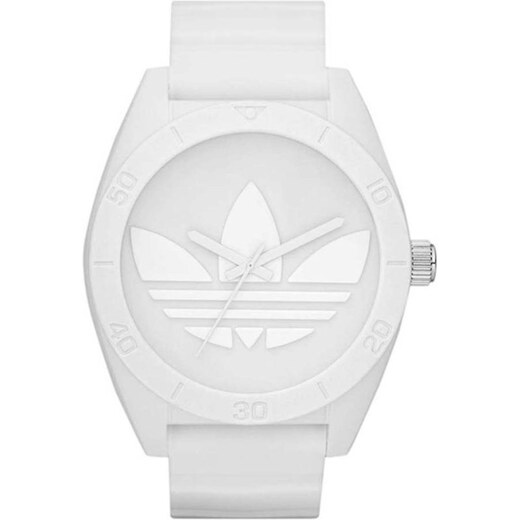 Bílé unisex hodinky adidas Originals Santiago - GLAMI.cz