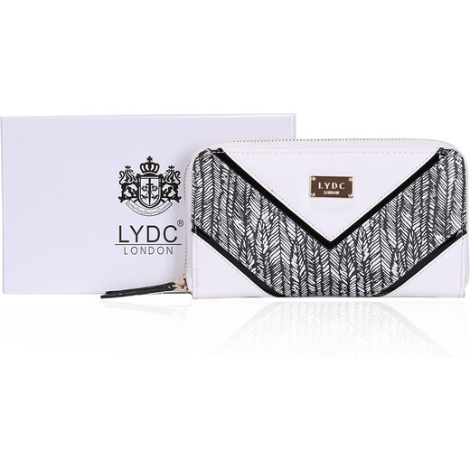 LYDC LONDON Bílá peněženka se vzorem LYDC - GLAMI.cz