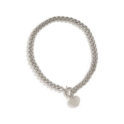 GUESS náhrdelník Rhinestone Heart Toggle růžovozlatý P437415245A - GLAMI.cz