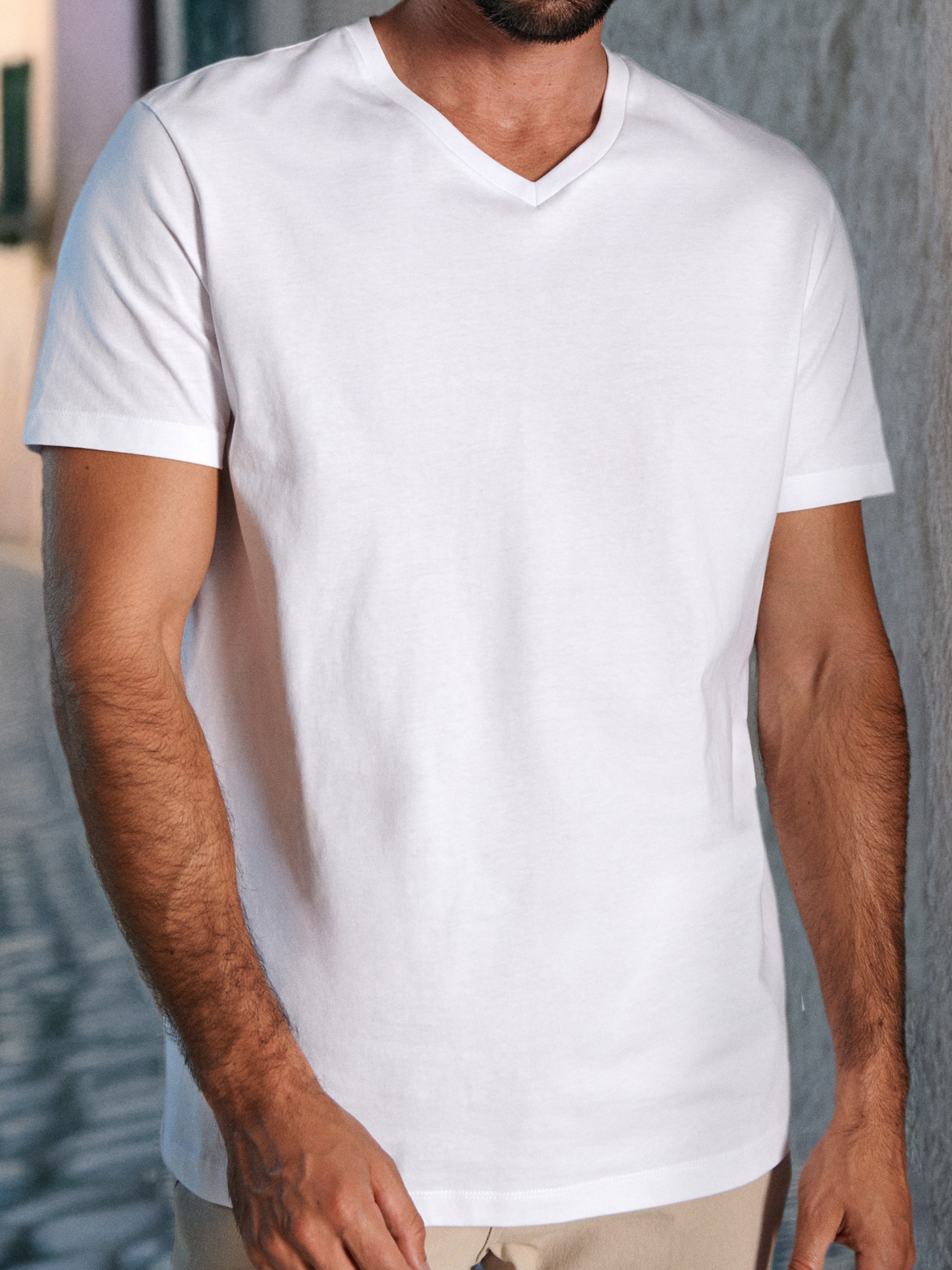 Sinsay - Tričko s krátkým rukávem - bílá