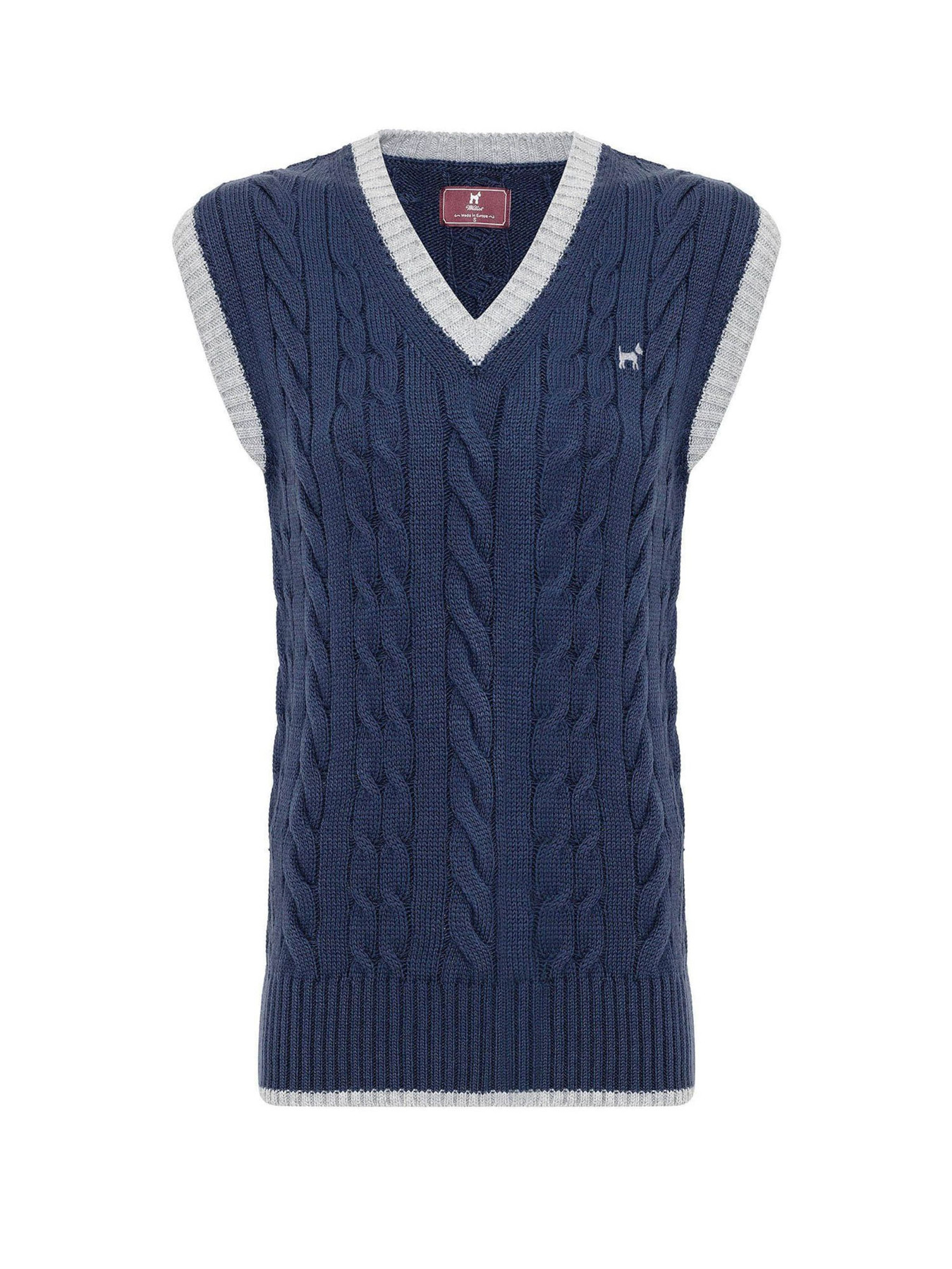 Williot Svetr tmavě modrá / šedý melír