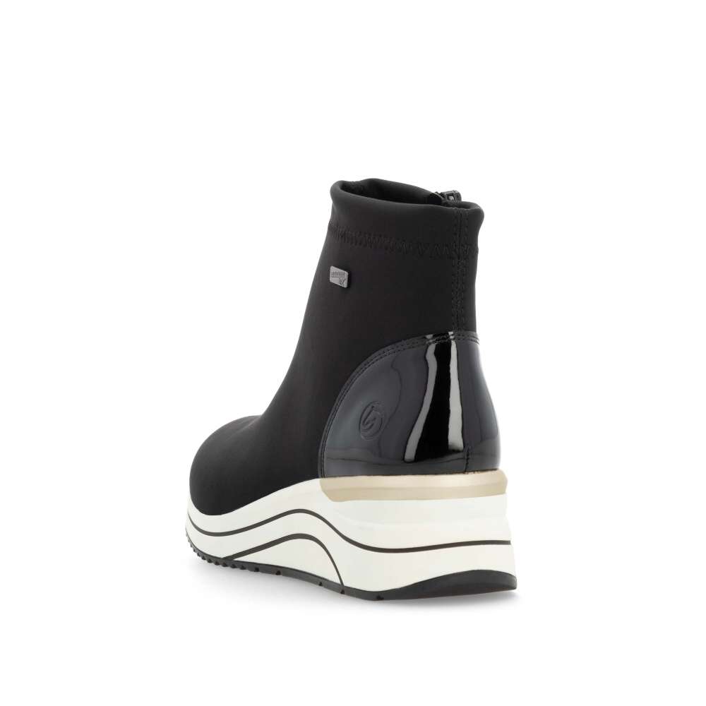 RIEKER Dámská kotníková obuv REMONTE D0T73-03 černá