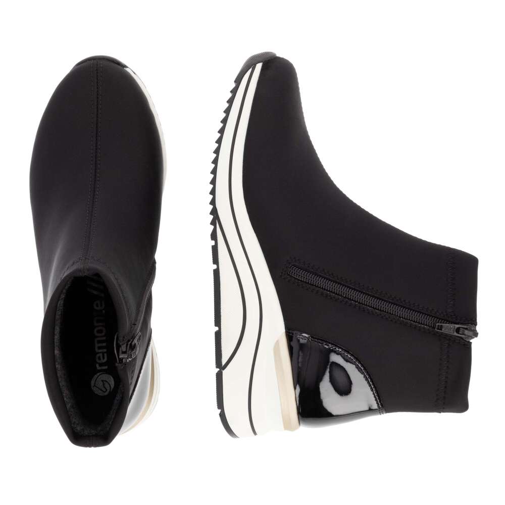 RIEKER Dámská kotníková obuv REMONTE D0T73-03 černá