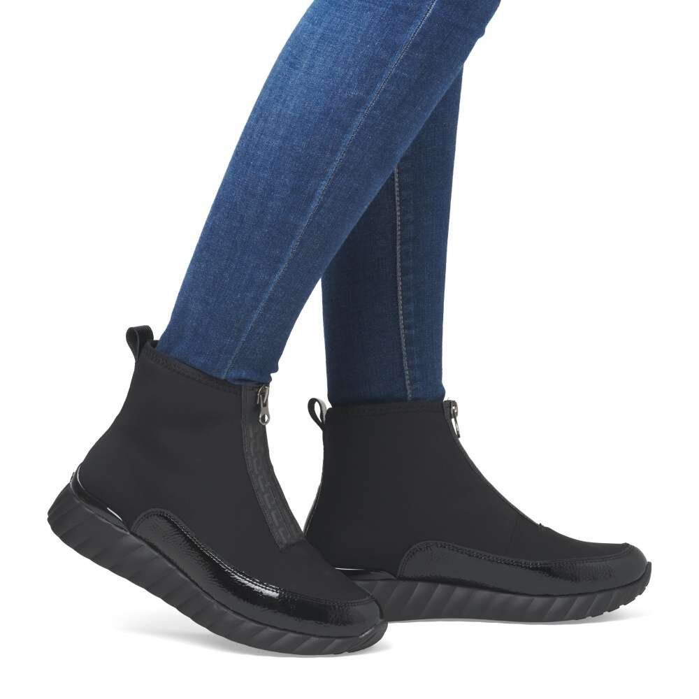 RIEKER Dámská kotníková obuv REMONTE D5983-03 černá