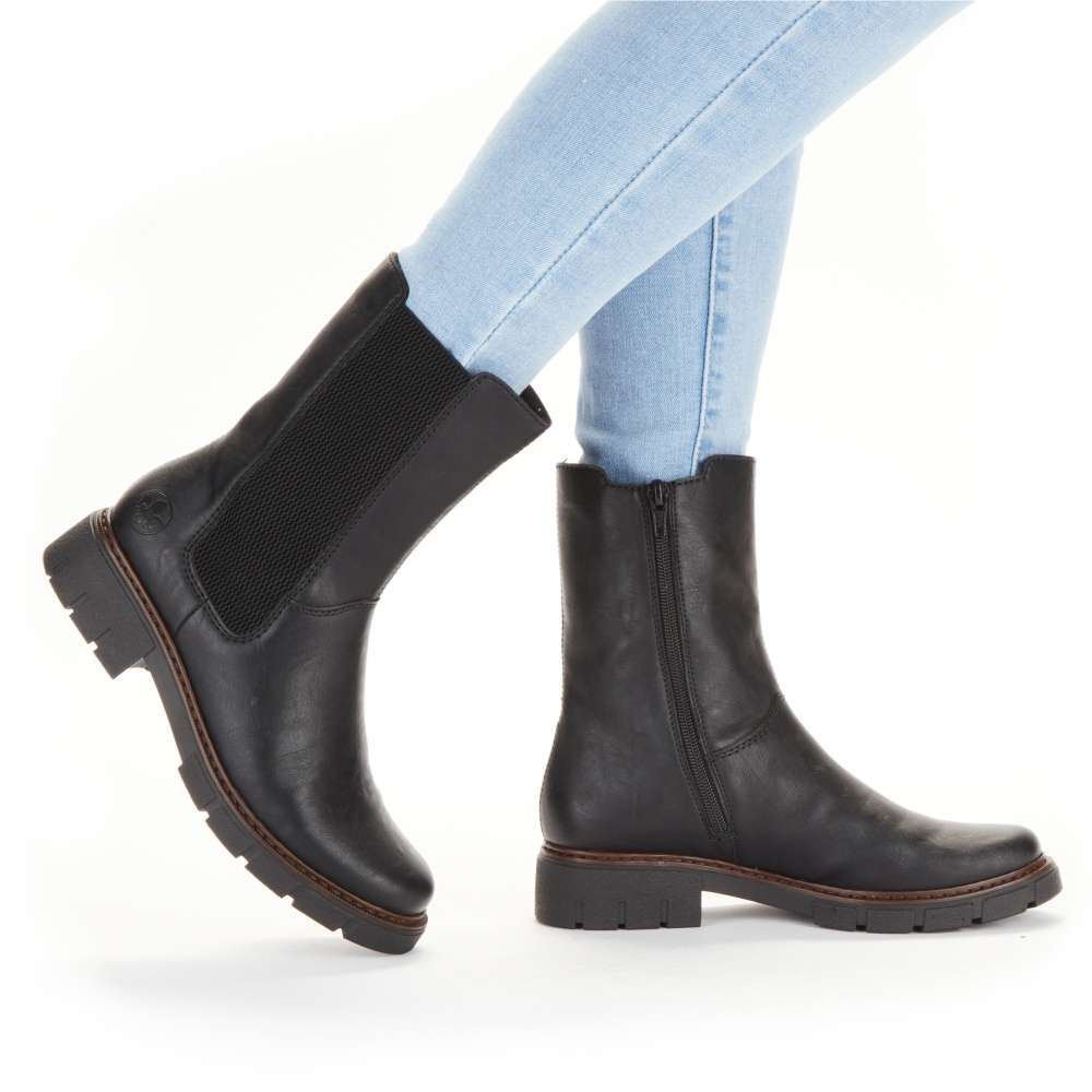 Dámská kotníková obuv RIEKER Z3582-00 černá