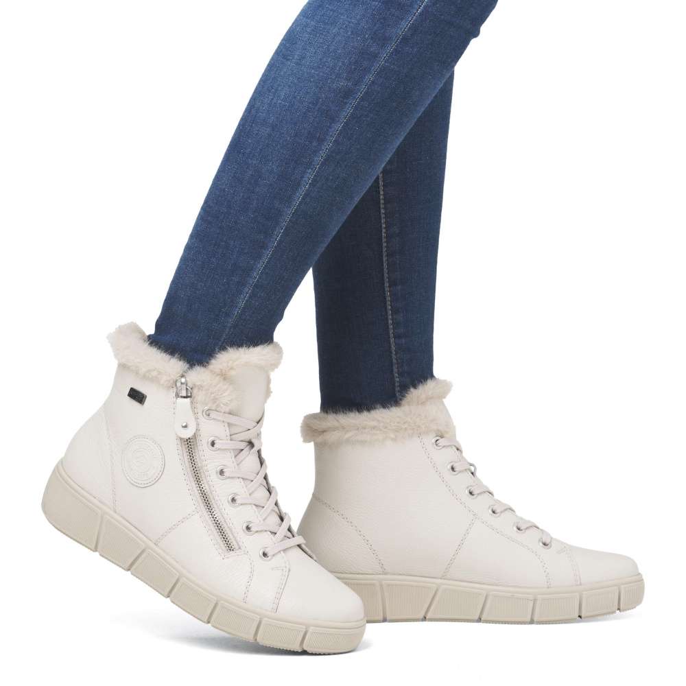 RIEKER Dámská kotníková obuv REMONTE D1T72-80 béžová