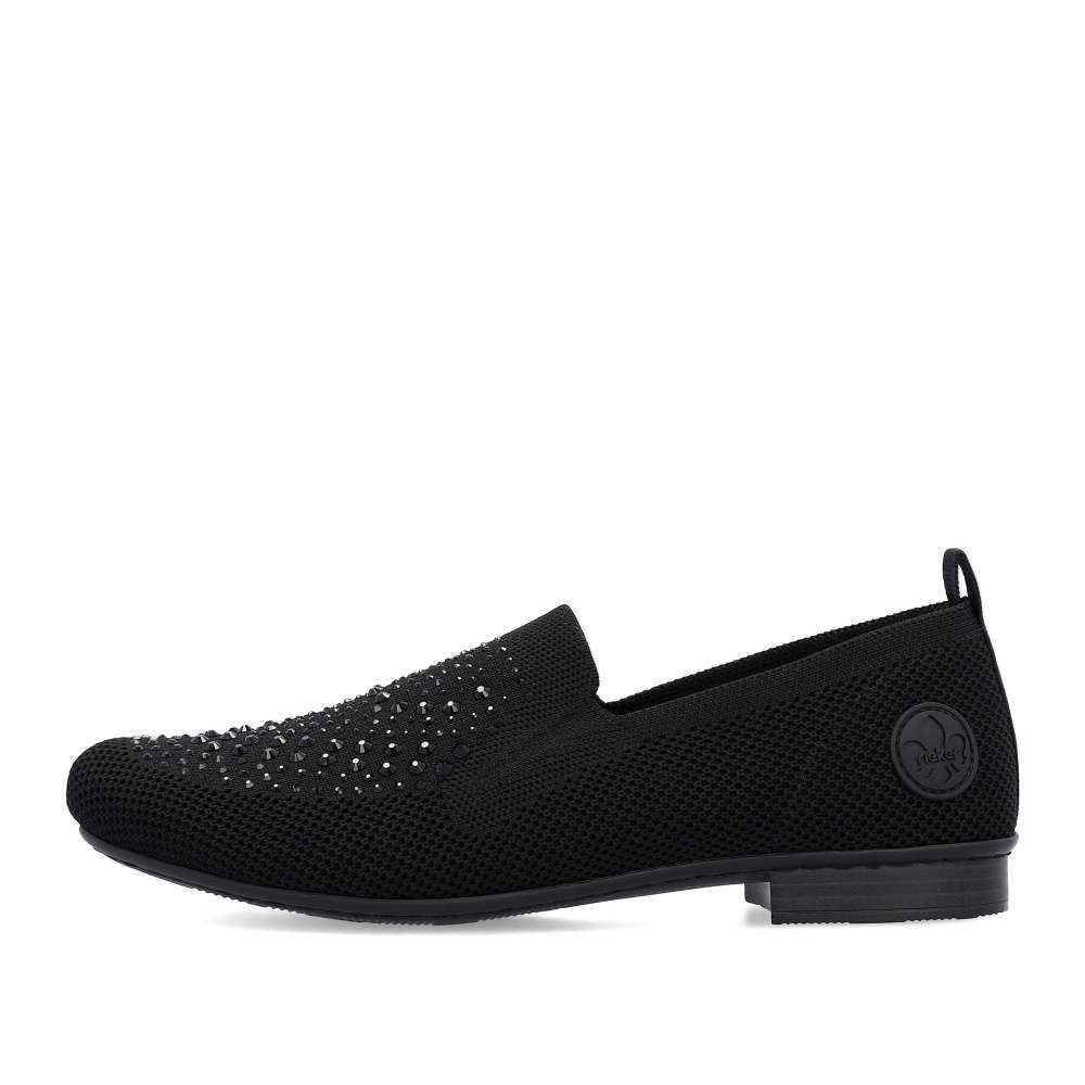 Dámské mokasíny RIEKER 51989-00 černá