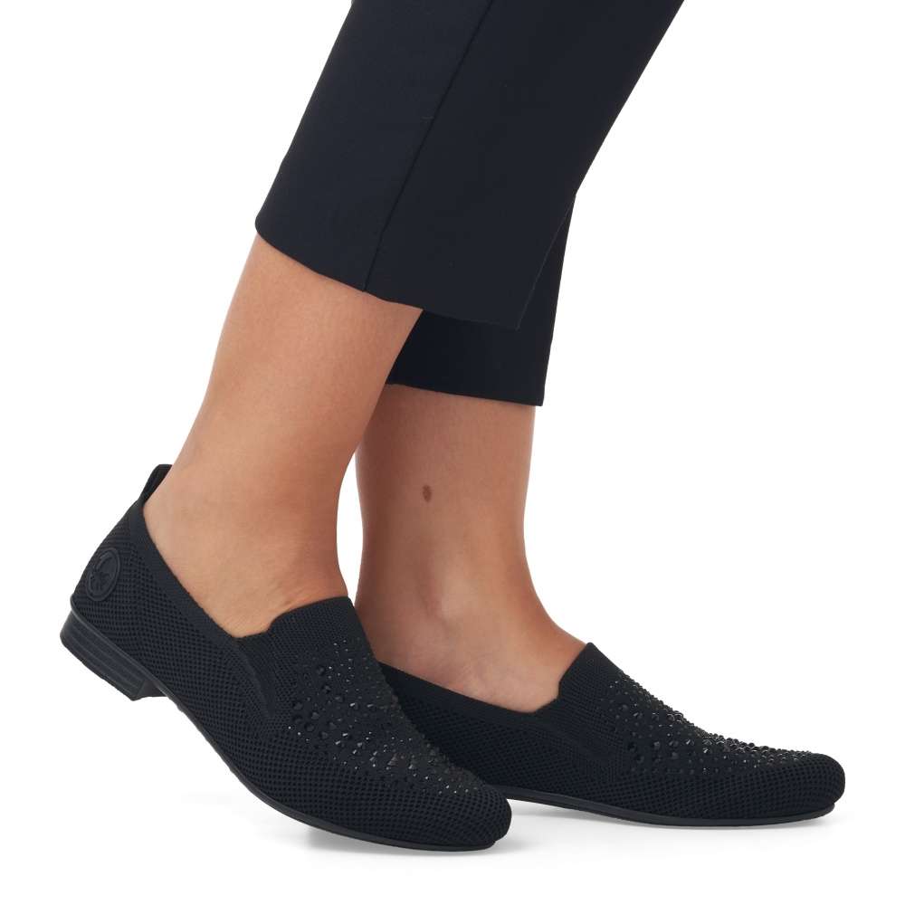 Dámské mokasíny RIEKER 51989-00 černá