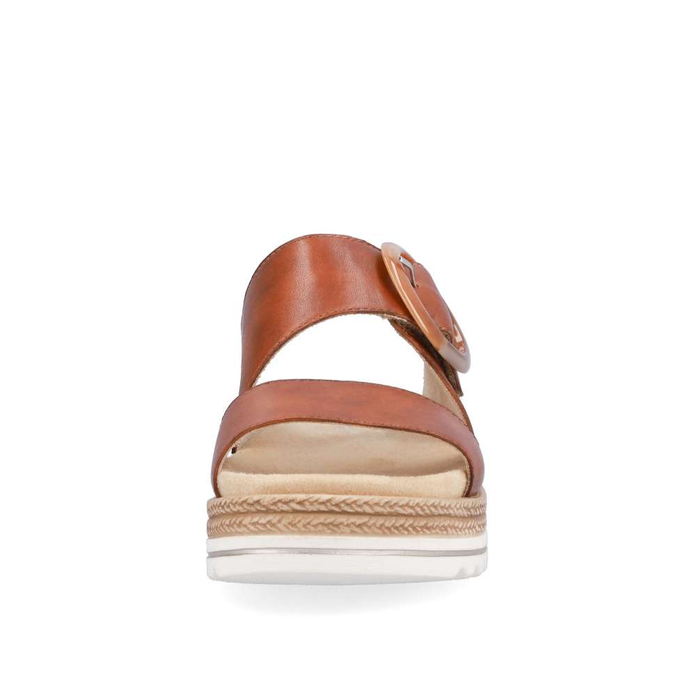 RIEKER Dámské nazouváky REMONTE D0Q51-24 hnědá