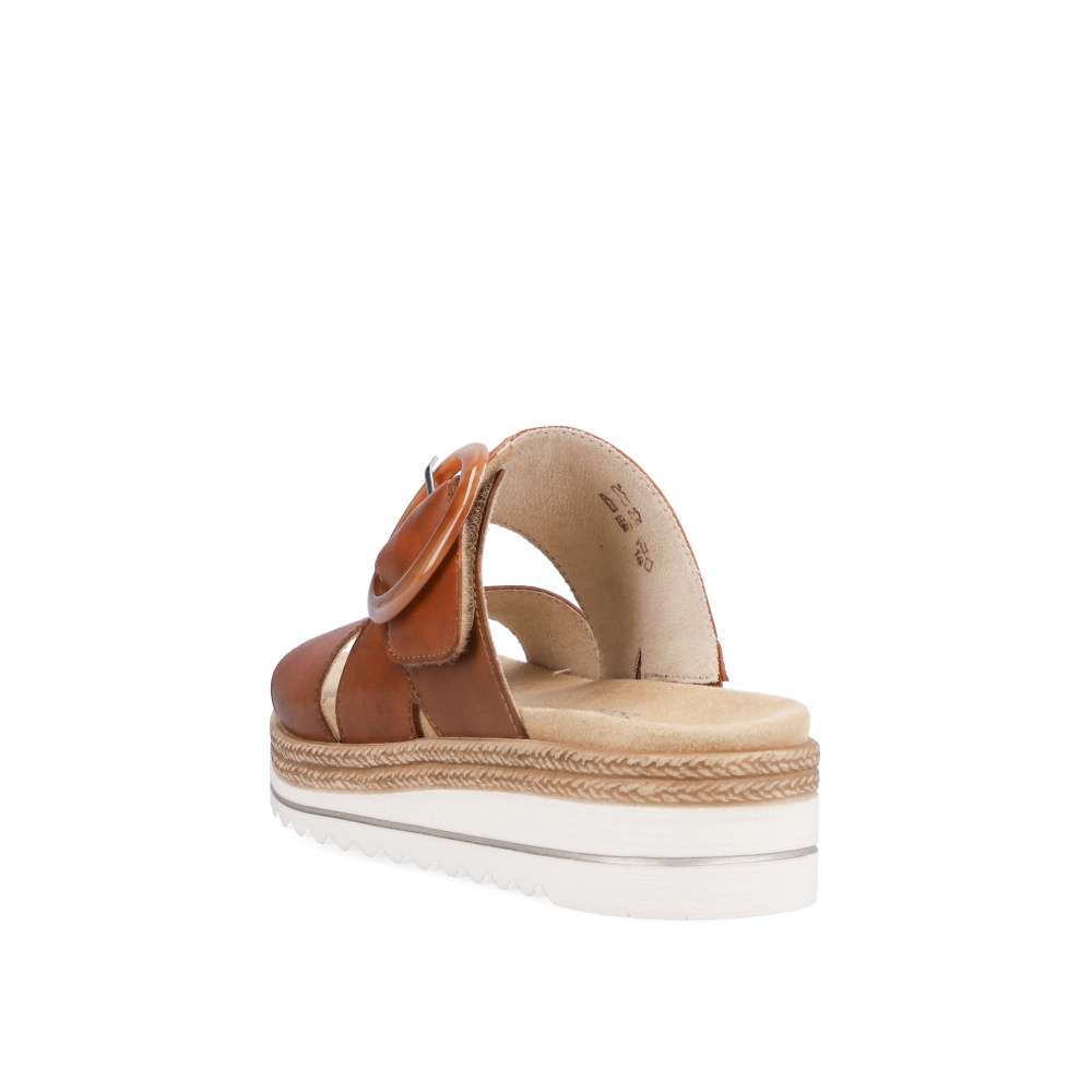 RIEKER Dámské nazouváky REMONTE D0Q51-24 hnědá