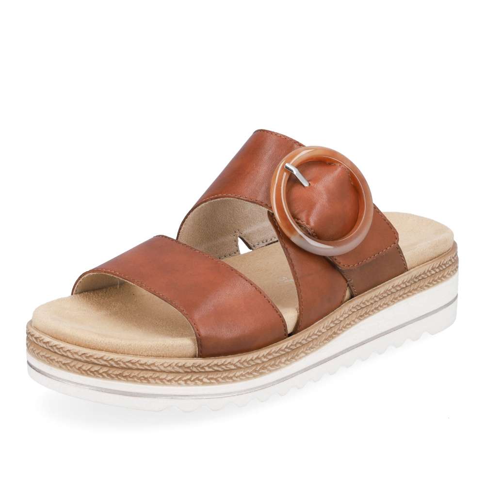 RIEKER Dámské nazouváky REMONTE D0Q51-24 hnědá