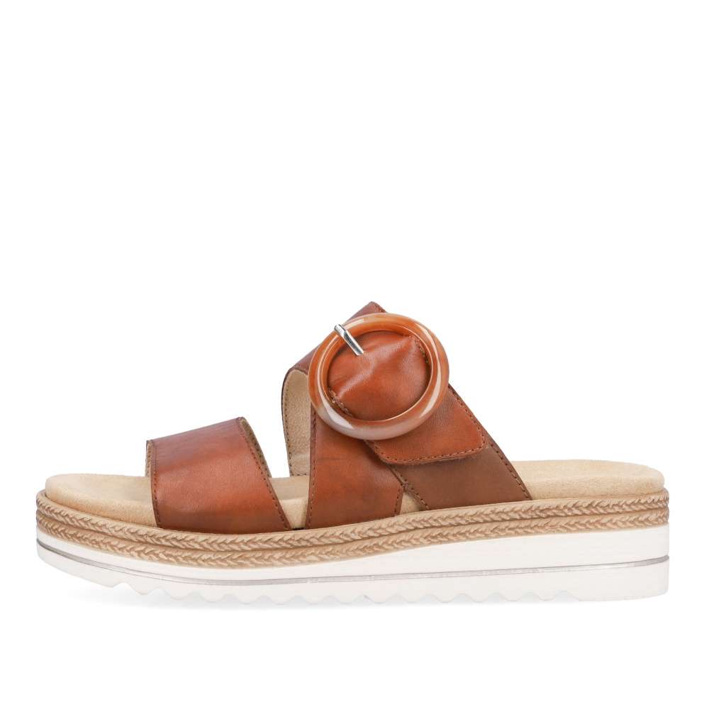 RIEKER Dámské nazouváky REMONTE D0Q51-24 hnědá