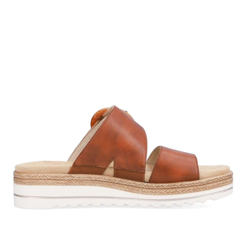 RIEKER Dámské nazouváky REMONTE D0Q51-24 hnědá