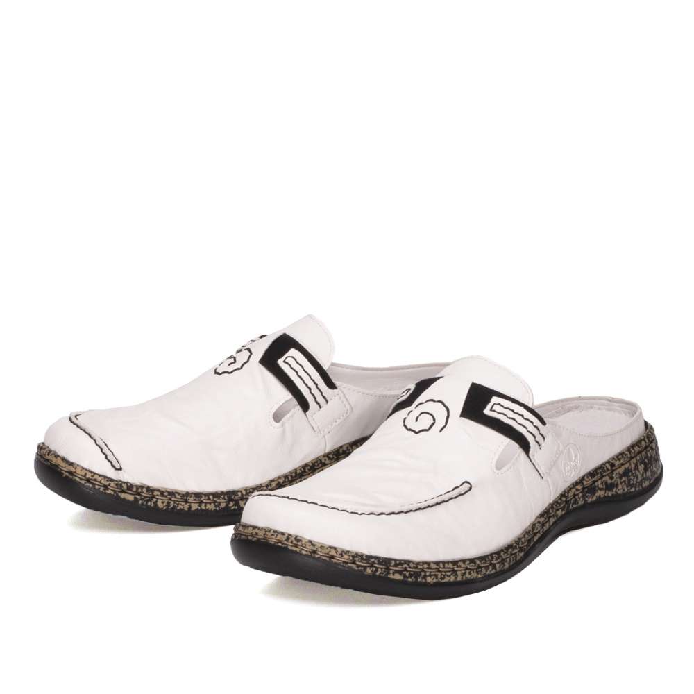 Dámské nazouváky RIEKER 46393-80 bílá