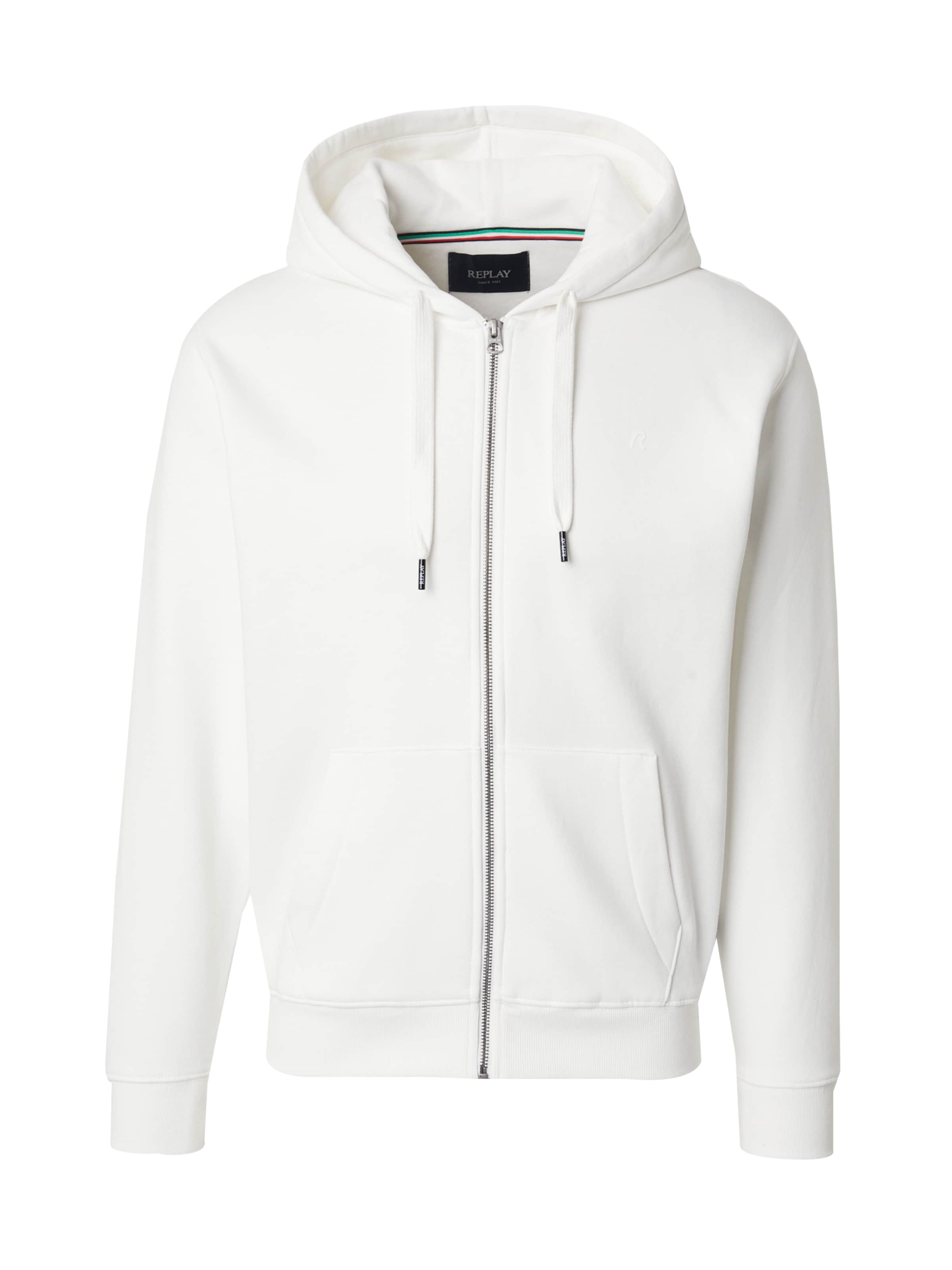 REPLAY Mikina bílá