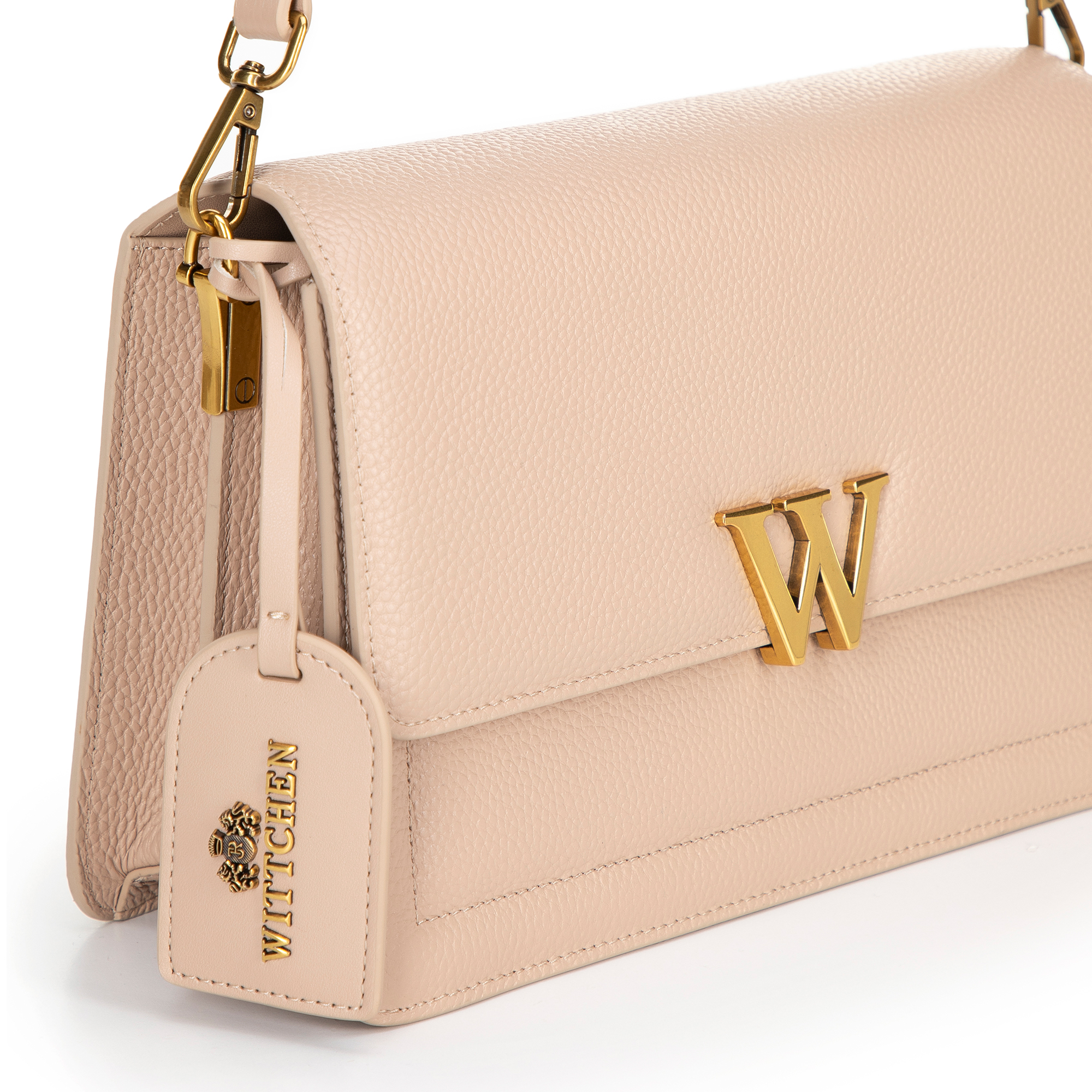 Wittchen Dámská kožená taška s klopou se střapcem