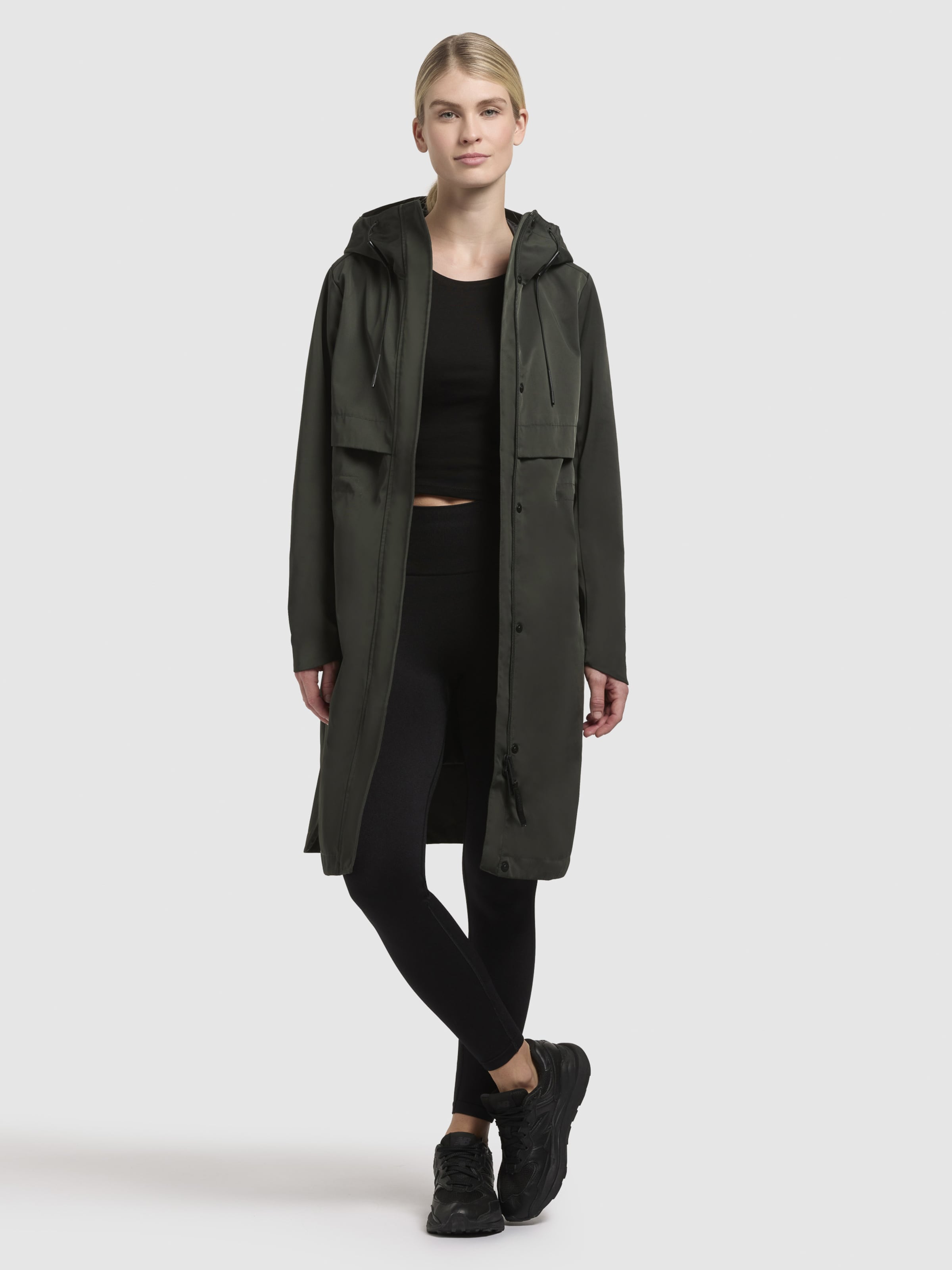 khujo Přechodová parka 'MANAO' tmavě zelená