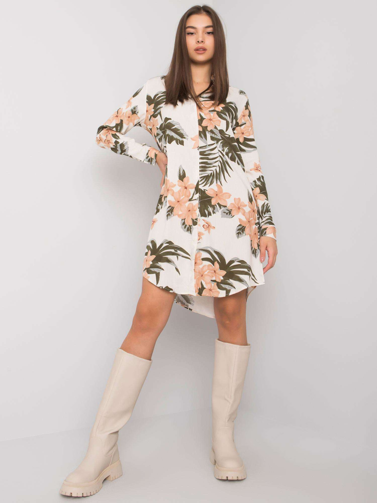 RUE PARIS Dress-TO-KS-1120-9.26-light beige