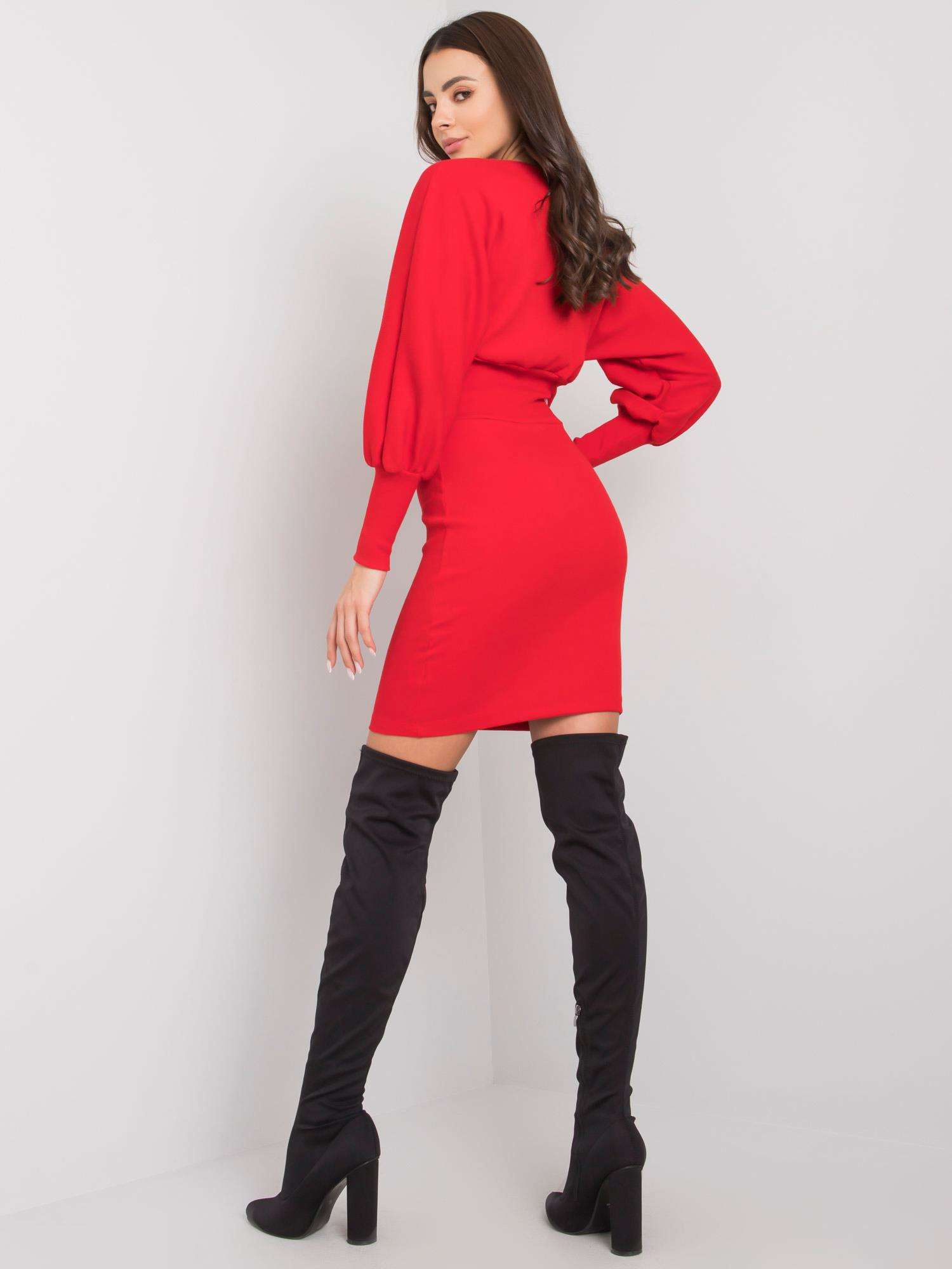 RUE PARIS Dress-RV-SK-6079.65-Red