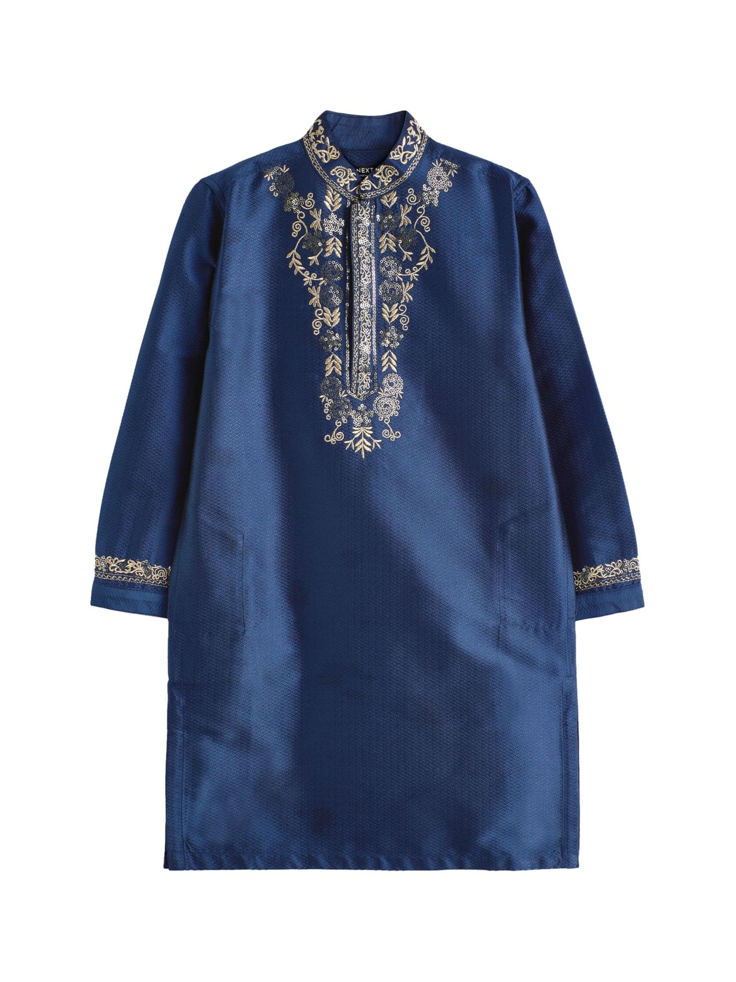 Next Košile béžová / námořnická modř