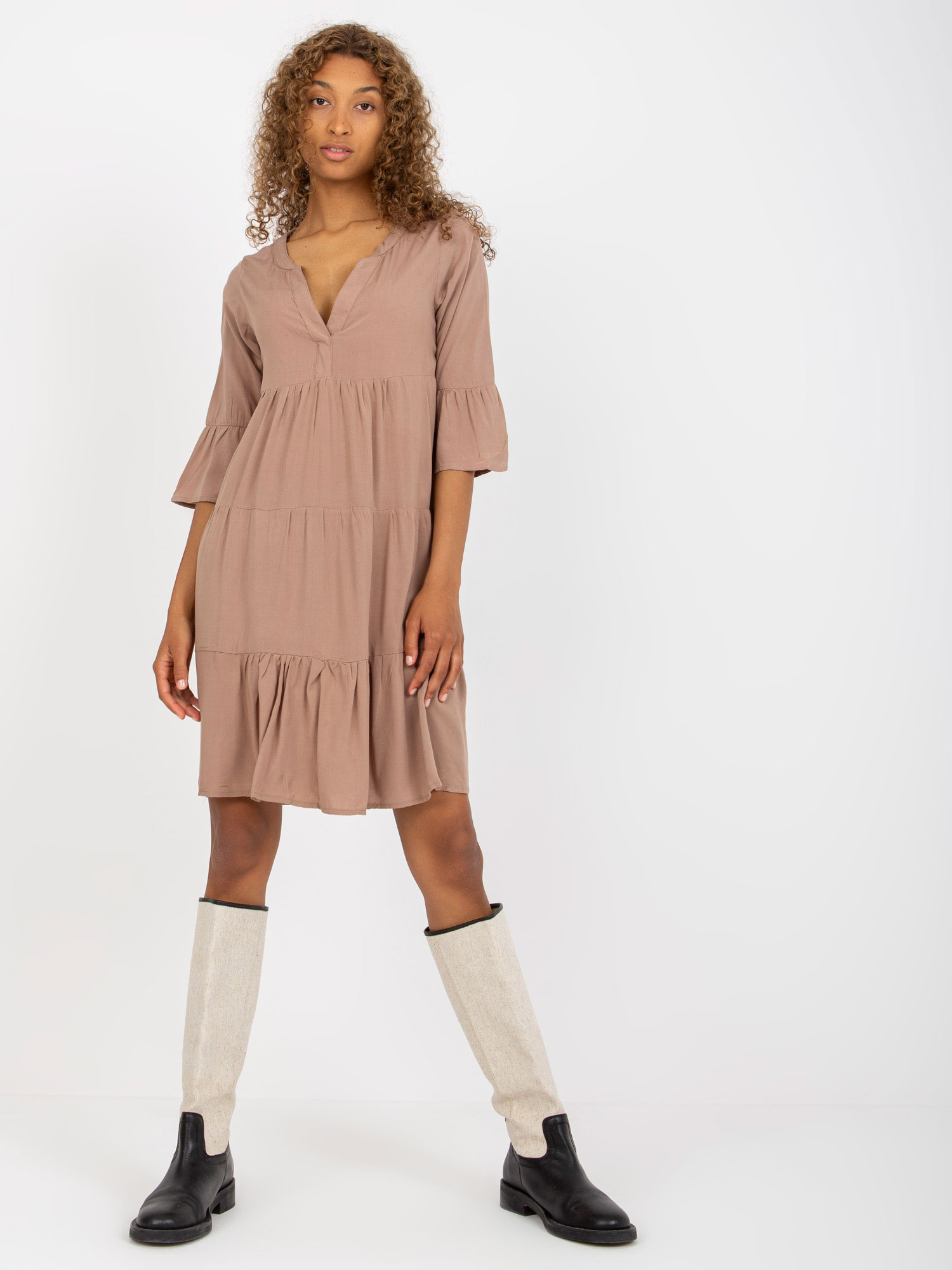 Sublevel Dress-D73761M30214A3-dark beige