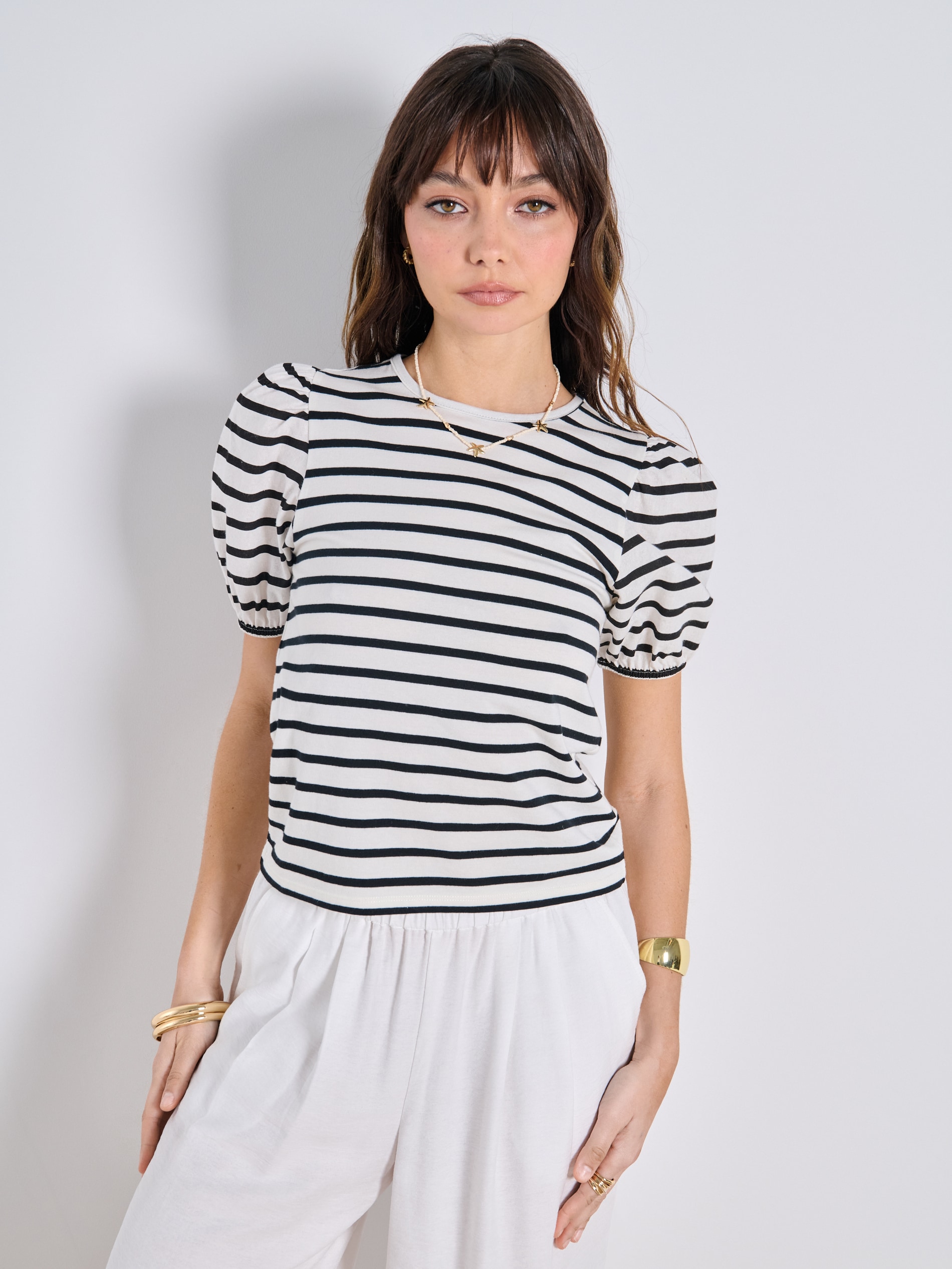 Sinsay - Bavlněná proužkovaná halenka - vícebarevná