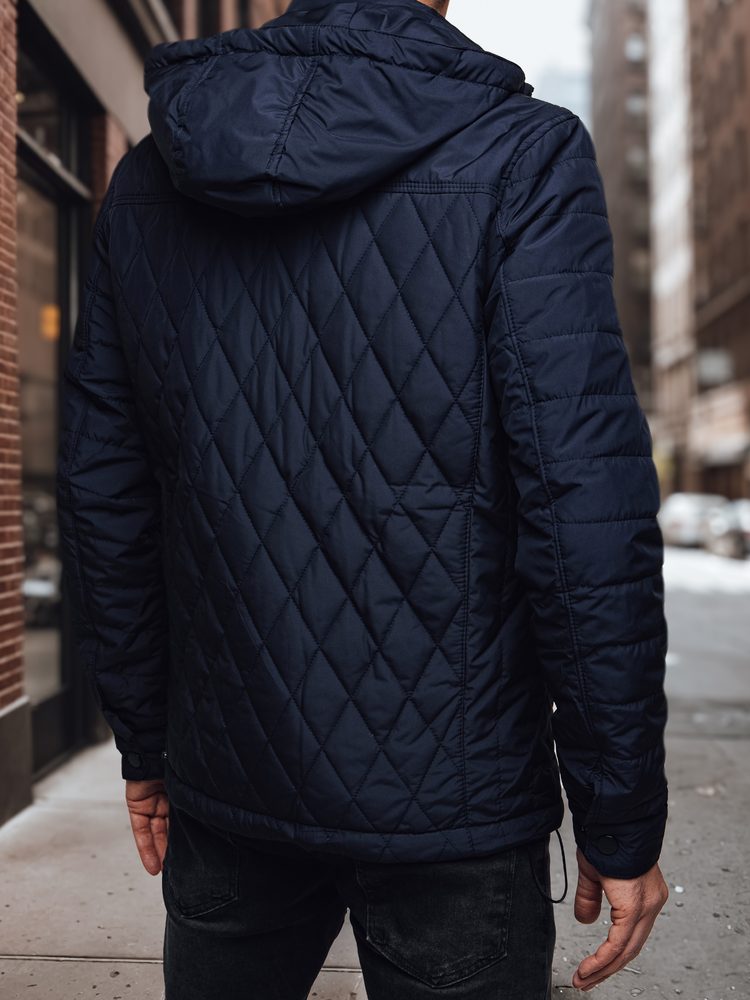 Dstreet Přechodná originální granátová bunda s kapucí