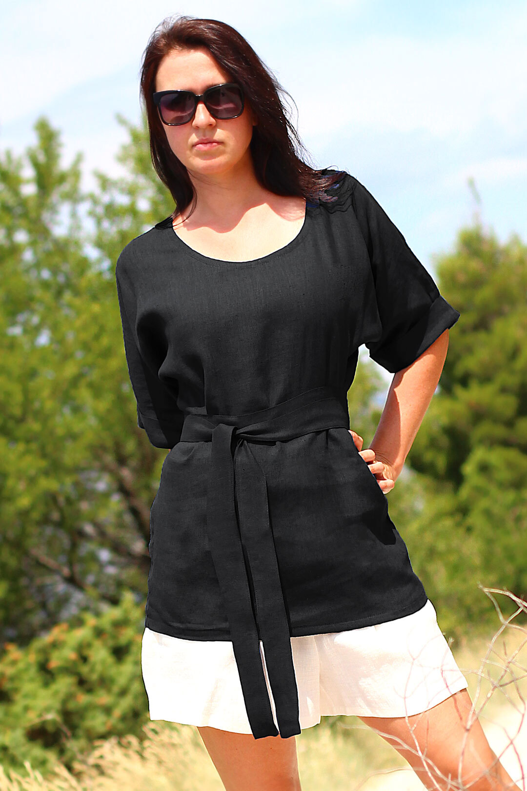 100% lněná tunika Lotika Premium quality