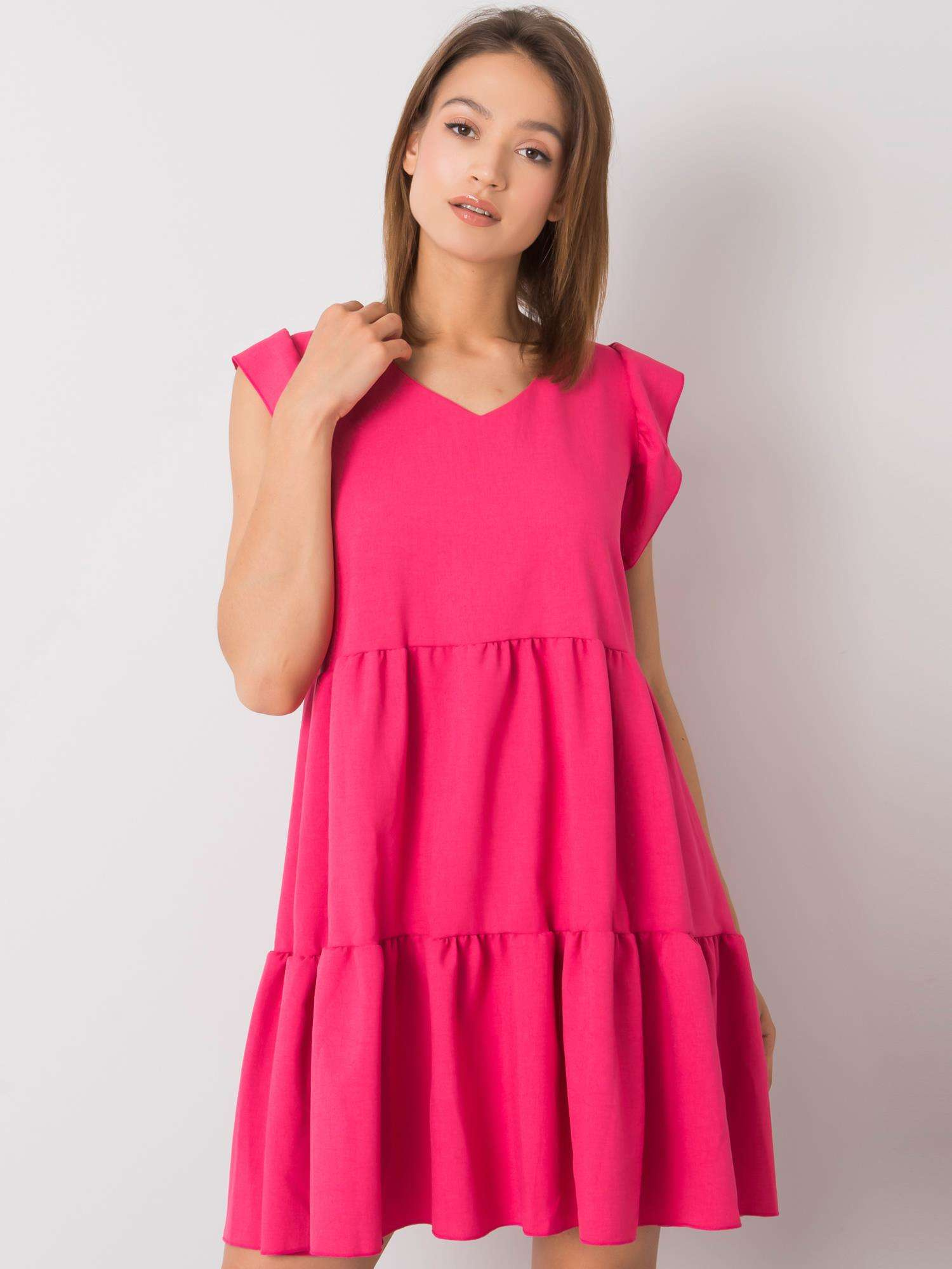 RUE PARIS Dress-WN-SK-704.83-dark pink