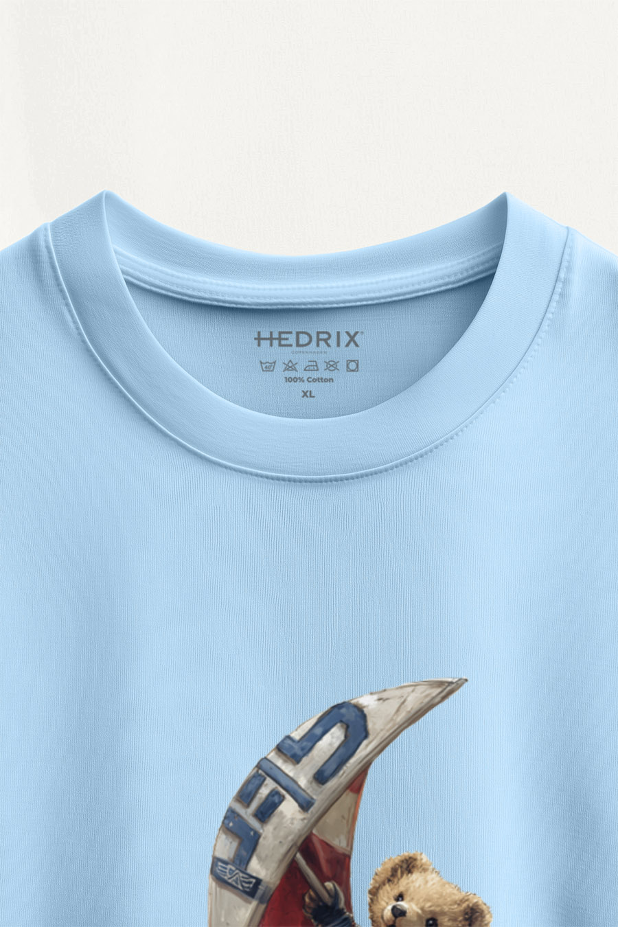 Tričko, Barva Nebesky Modrá , s Potiskem Wind Surfing Teddy