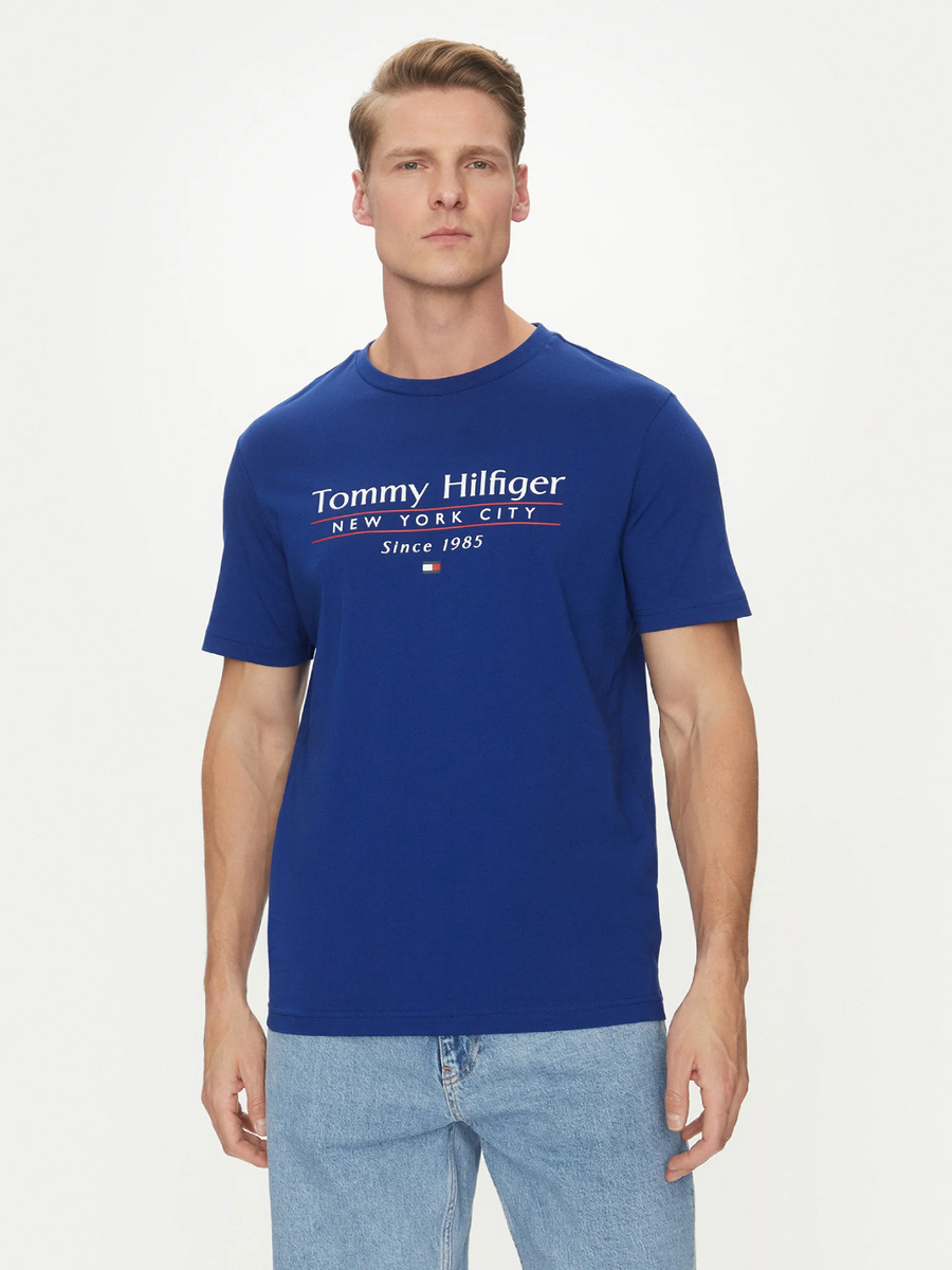 Tommy Hilfiger pánské modré tričko